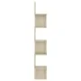Estantería esquina pared madera roble ahumado 20x20x127,5 cm de , Estantes y estanterías - Ref: Foro24-807280, Precio: 30,07 ...
