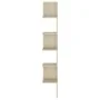 Estantería esquina pared madera roble ahumado 20x20x127,5 cm de , Estantes y estanterías - Ref: Foro24-807280, Precio: 30,07 ...