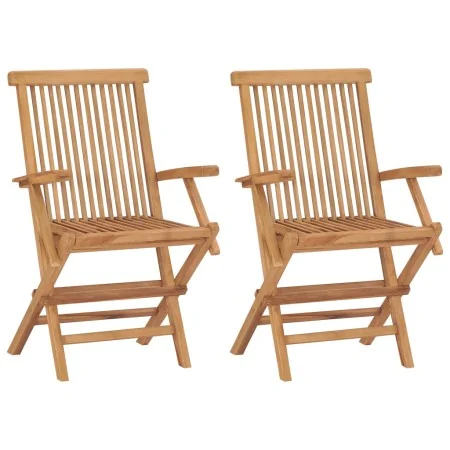 Sillas de jardín plegables 2 unidades madera maciza de teca von , Gartenstühle - Ref: Foro24-315443, Preis: 160,43 €, Rabatt: %