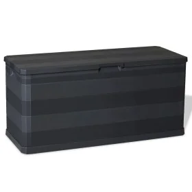 Caja de almacenamiento de jardín negra 117x45x56 cm von , Aufbewahrungsboxen für den Außenbereich - Ref: Foro24-43708, Preis:...