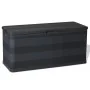 Caja de almacenamiento de jardín negra 117x45x56 cm by , Outdoor storage boxes - Ref: Foro24-43708, Price: 70,75 €, Discount: %