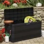 Caja de almacenamiento de jardín negra 117x45x56 cm by , Outdoor storage boxes - Ref: Foro24-43708, Price: 70,75 €, Discount: %
