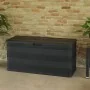 Caja de almacenamiento de jardín negra 117x45x56 cm by , Outdoor storage boxes - Ref: Foro24-43708, Price: 70,75 €, Discount: %