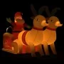 Papá Noel y renos de Navidad inflables con LED 130 cm by , Christmas lights - Ref: Foro24-345330, Price: 106,90 €, Discount: %