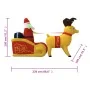 Papá Noel y renos de Navidad inflables con LED 130 cm by , Christmas lights - Ref: Foro24-345330, Price: 106,90 €, Discount: %