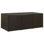 Caja de almacenaje jardín ratán sintético marrón 180x90x70 cm by , Outdoor storage boxes - Ref: Foro24-46478, Price: 251,69 €...