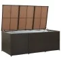Caja de almacenaje jardín ratán sintético marrón 180x90x70 cm by , Outdoor storage boxes - Ref: Foro24-46478, Price: 251,69 €...
