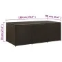 Caja de almacenaje jardín ratán sintético marrón 180x90x70 cm by , Outdoor storage boxes - Ref: Foro24-46478, Price: 251,69 €...