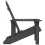 Silla de jardín Adirondack HDPE gris antracita de , Sillas de jardín - Ref: Foro24-318638, Precio: 182,83 €, Descuento: %