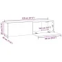 Mueble pared TV madera contrachapada roble marrón 120x30x30 cm von , TV-Möbel - Ref: Foro24-815101, Preis: 81,78 €, Rabatt: %