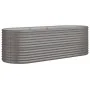 Jardinera arriate acero recubrimiento polvo gris 224x80x68 cm by , Pots and planters - Ref: Foro24-318954, Price: 82,86 €, Di...