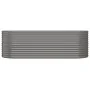 Jardinera arriate acero recubrimiento polvo gris 224x80x68 cm by , Pots and planters - Ref: Foro24-318954, Price: 82,86 €, Di...