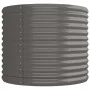 Jardinera arriate acero recubrimiento polvo gris 224x80x68 cm by , Pots and planters - Ref: Foro24-318954, Price: 82,86 €, Di...