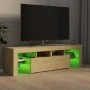 Mueble de TV con luces LED color roble Sonoma 140x36,5x40 cm de , Muebles TV - Ref: Foro24-804367, Precio: 115,19 €, Descuent...