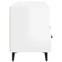 Mueble de TV madera contrachapada blanco brillo 102x35x50 cm von , TV-Möbel - Ref: Foro24-812615, Preis: 58,78 €, Rabatt: %