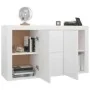 Aparador de madera contrachapada blanco 120x36x69 cm de , Aparadores - Ref: Foro24-801841, Precio: 137,18 €, Descuento: %