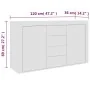 Aparador de madera contrachapada blanco 120x36x69 cm de , Aparadores - Ref: Foro24-801841, Precio: 137,18 €, Descuento: %