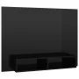 Mueble TV de pared contrachapado negro brillante 120x23,5x90 cm by , TV Furniture - Ref: Foro24-808276, Price: 63,72 €, Disco...