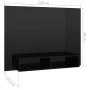 Mueble TV de pared contrachapado negro brillante 120x23,5x90 cm by , TV Furniture - Ref: Foro24-808276, Price: 63,72 €, Disco...