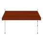Toldo manual retráctil naranja y marrón 300 cm de , Toldos - Ref: Foro24-145838, Precio: 85,61 €, Descuento: %