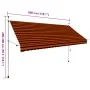Toldo manual retráctil naranja y marrón 300 cm de , Toldos - Ref: Foro24-145838, Precio: 85,61 €, Descuento: %