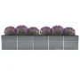 Arriate de acero galvanizado gris 400x80x45 cm by , Pots and planters - Ref: Foro24-47056, Price: 80,21 €, Discount: %