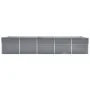 Arriate de acero galvanizado gris 400x80x45 cm by , Pots and planters - Ref: Foro24-47056, Price: 80,21 €, Discount: %
