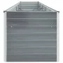 Arriate de acero galvanizado gris 400x80x45 cm by , Pots and planters - Ref: Foro24-47056, Price: 80,21 €, Discount: %