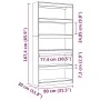 Estantería/divisor de espacios madera de pino 80x30x167,4 cm by , Bookcases and shelves - Ref: Foro24-808198, Price: 111,07 €...