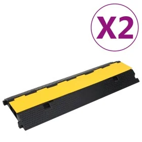 Rampas protectoras de cables con 2 canales 2 uds goma 100 cm by , Road and traffic signs - Ref: Foro24-150968, Price: 101,53 ...