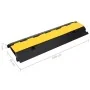 Rampas protectoras de cables con 2 canales 2 uds goma 100 cm by , Road and traffic signs - Ref: Foro24-150968, Price: 101,53 ...