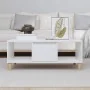 Mesa de centro madera contrachapada blanco brillo 90x50x36,5 cm by , Coffee table - Ref: Foro24-821062, Price: 49,21 €, Disco...