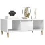 Mesa de centro madera contrachapada blanco brillo 90x50x36,5 cm by , Coffee table - Ref: Foro24-821062, Price: 49,21 €, Disco...