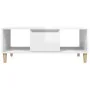 Mesa de centro madera contrachapada blanco brillo 90x50x36,5 cm by , Coffee table - Ref: Foro24-821062, Price: 49,21 €, Disco...