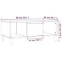 Mesa de centro madera contrachapada blanco brillo 90x50x36,5 cm by , Coffee table - Ref: Foro24-821062, Price: 49,21 €, Disco...
