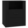 Mesita de noche madera contrachapada negro 50x36x60 cm de , Mesitas de noche - Ref: Foro24-816729, Precio: 76,59 €, Descuento: %