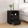 Mesita de noche madera contrachapada negro 50x36x60 cm de , Mesitas de noche - Ref: Foro24-816729, Precio: 76,59 €, Descuento: %