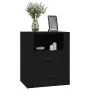 Mesita de noche madera contrachapada negro 50x36x60 cm de , Mesitas de noche - Ref: Foro24-816729, Precio: 76,59 €, Descuento: %