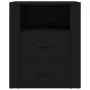 Mesita de noche madera contrachapada negro 50x36x60 cm de , Mesitas de noche - Ref: Foro24-816729, Precio: 76,59 €, Descuento: %
