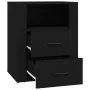 Mesita de noche madera contrachapada negro 50x36x60 cm de , Mesitas de noche - Ref: Foro24-816729, Precio: 76,59 €, Descuento: %