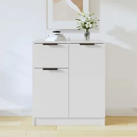 Aparador de madera contrachapada blanco 60x30x70 cm by , Sideboards - Ref: Foro24-811106, Price: 82,55 €, Discount: %