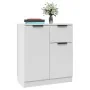 Aparador de madera contrachapada blanco 60x30x70 cm by , Sideboards - Ref: Foro24-811106, Price: 82,55 €, Discount: %
