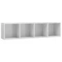 Estantería/mueble de TV blanco brillo 143x30x36 cm de , Estantes y estanterías - Ref: Foro24-800267, Precio: 77,77 €, Descuen...