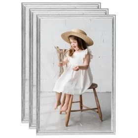 Marcos de foto collage de mesa 3 uds plateado 21x29,7 cm by , Photo frames - Ref: Foro24-332466, Price: 22,92 €, Discount: %