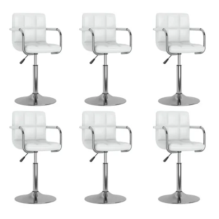 Sillas de comedor giratorias 6 unidades cuero sintético blanco | Tu tienda online para hogar, jardín y más Foro24.es