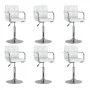Sillas de comedor giratorias 6 unidades cuero sintético blanco | Tu tienda online para hogar, jardín y más Foro24.es