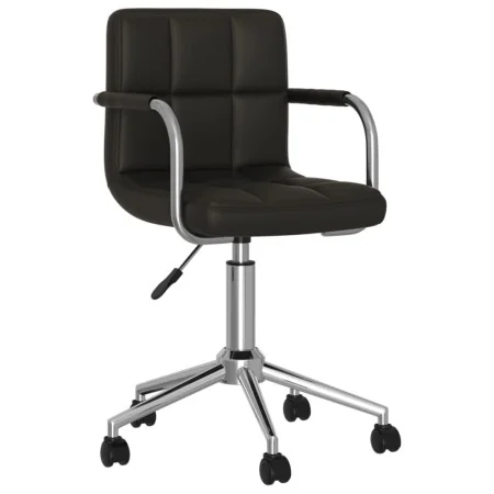 Silla de comedor giratoria cuero sintético negro by , dining chairs - Ref: Foro24-3088186, Price: 99,56 €, Discount: %