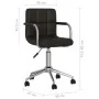 Silla de comedor giratoria cuero sintético negro by , dining chairs - Ref: Foro24-3088186, Price: 99,56 €, Discount: %