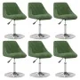 Silla de comedor giratoria 6 uds terciopelo verde oscuro de , Sillas de comedor - Ref: Foro24-3088772, Precio: 330,44 €, Desc...