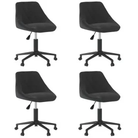 Sillas de comedor giratorias 4 unidades terciopelo negro von , Essstühle - Ref: Foro24-3089007, Preis: 266,01 €, Rabatt: %